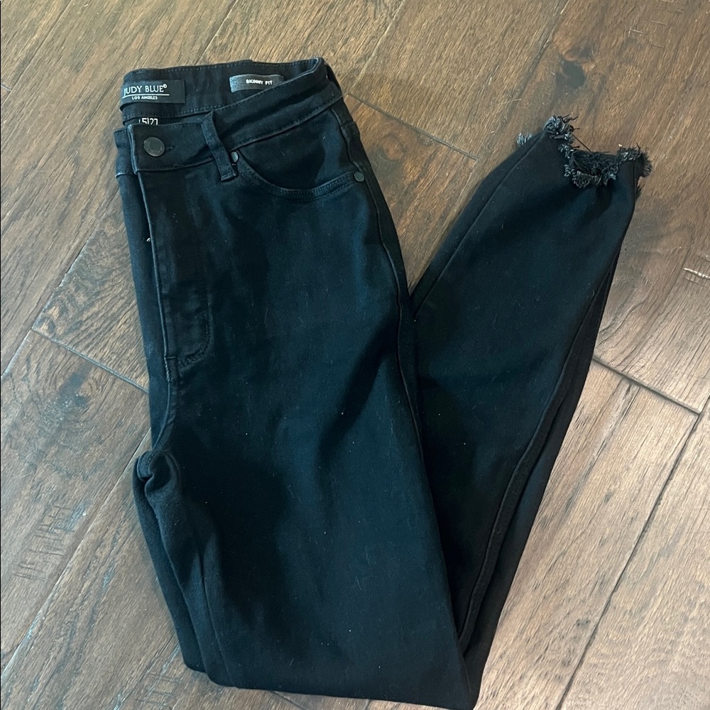 Judy Blue Black Hi Rise Skinny Fit Jeans 5/27 EUC